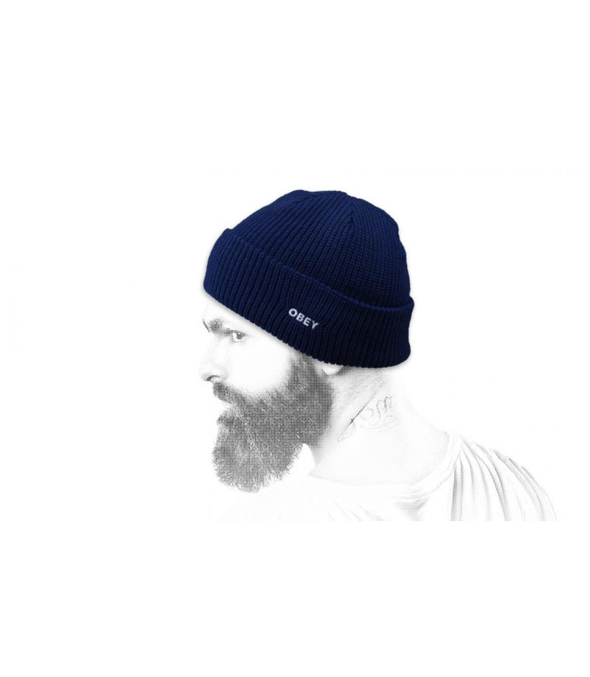 Dockermütze marineblau Obey Future Beanie poseidon